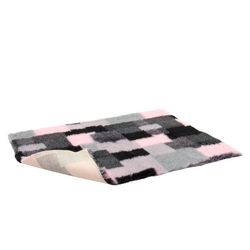 Vetbed® Non-Slip M (100x75cm) szare i różowe kwadraty