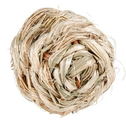 Piłka z trawy z dzwoneczkiem dla świnek morskich 6cm