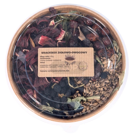 100g Snackbox ziołowo-owocowy - micha pełna przysmaków dla Twojej świnki morskiej