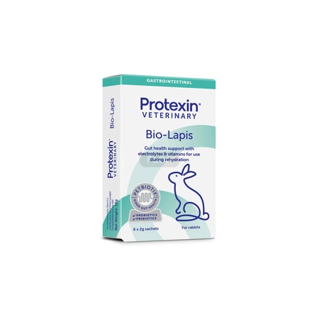 Bio-Lapis 6x2g preparat 4w1 dla świnek morskich: probiotyk, prebiotyk, elektrolit i witaminy