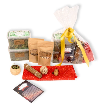 Prezent świąteczny 2025 dla świnki morskiej – zestaw z kocykiem i przysmakami