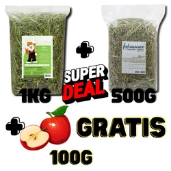 TIVO Usianowanko 1 kg + Sianko luksusowe 500g + jabłko suszone 100g GRATIS