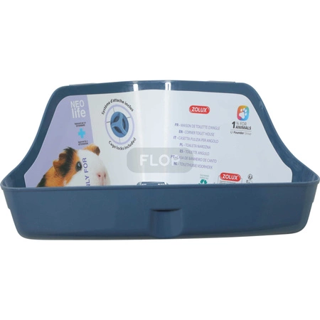 ZOLUX - granatowa kuweta narożna dla małych zwierząt Neolife