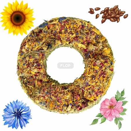 TIVO wielki wianek kwiatowy dla Świnek Morskich 190g