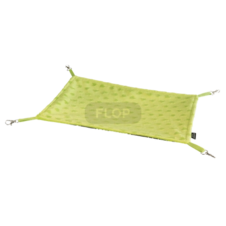 Hamak prostokątny w liście na czarnym tle dla świnek morskich