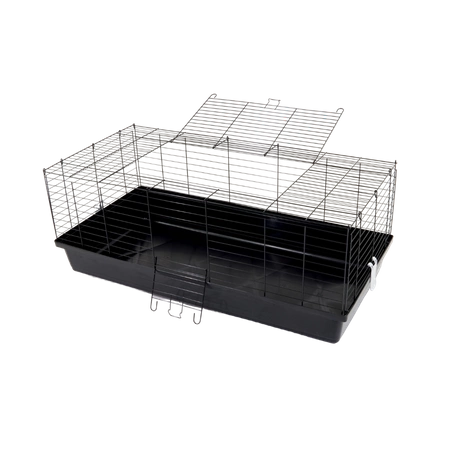Klatka dla świnki morskiej 120cm x 59cm x 47cm czarna