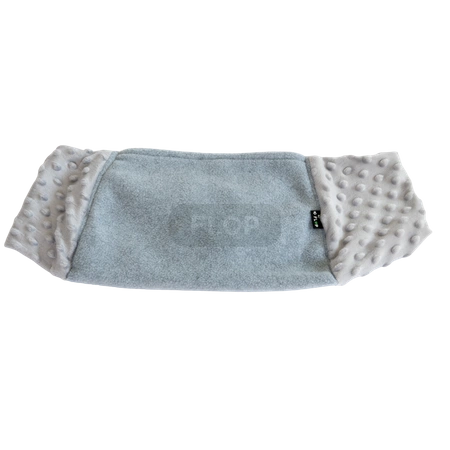 Bonding scarf czyli szalik do zacieśniania więzi szary z polarem minki dla świnki morskiej