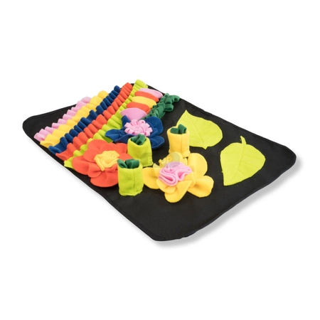 Kwiatowa łąka - plac zabaw i mata węchowa 73x53cm dla świnek morskich