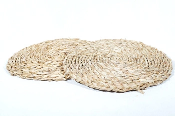 Okrągła mata pleciona z trawy morskiej 20cm Toy4Joy