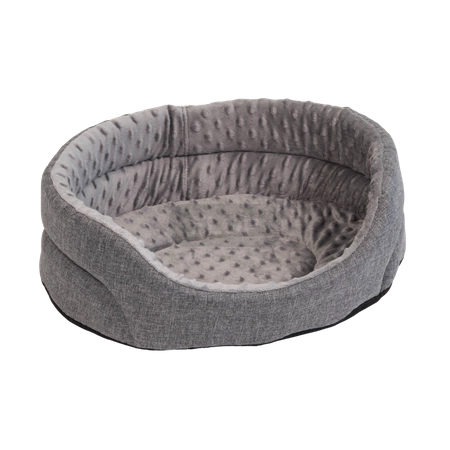 Wielkie szare legowisko z wyciąganą poduchą