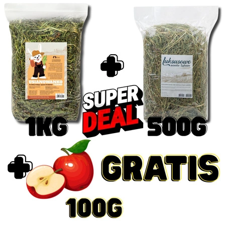TIVO Usianowanko TERMO 1 kg + Sianko luksusowe 500g + jabłko100g GRATIS