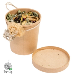 Ziołowo-warzywny kubek do samodzielnego rozpakowania dla małych zwierząt