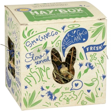 TIVO Hay'Box - luksusowe sianko łąkowe z dodatkiem babki lancetowatej i kwiatów bławatka