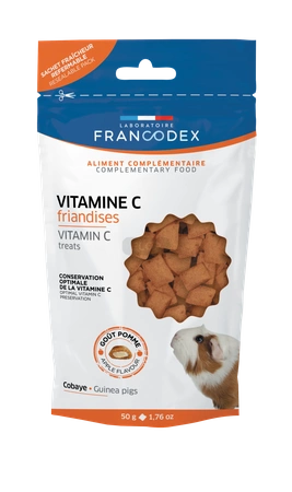 FRANCODEX Przysmaki z witaminą C dla świnek morskich 50g