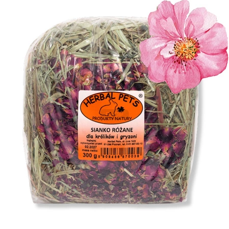 Siano różane dla świnek morskich 300g Herbal Pets