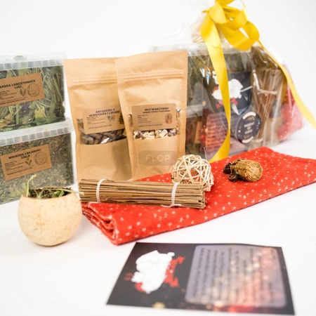 Prezent świąteczny 2025 dla świnki morskiej – zestaw z kocykiem i przysmakami