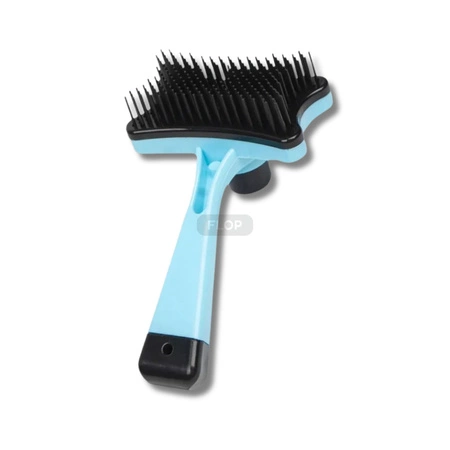 NUXIE® plastikowa samoczyszcząca szczotka do sierści królików i gryzoni13cm
