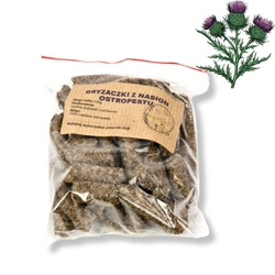 Gryzaczki z ostropestu dla świnki morskiej 100% 100g SuperFoods